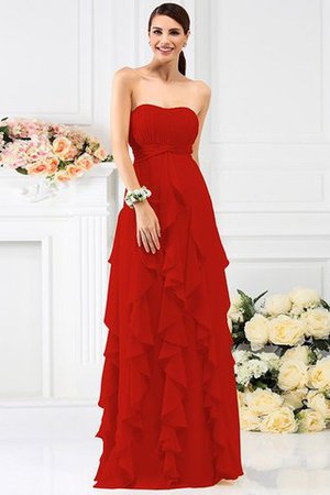 Robe demoiselle d'honneur longue plissé de bustier jusqu'au sol au drapée - Photo 22