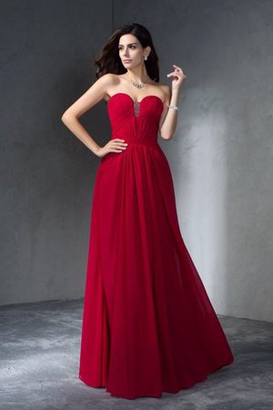 Reißverschluss Herz-Ausschnitt Chiffon Prinzessin Formelles Ballkleid - Bild 1