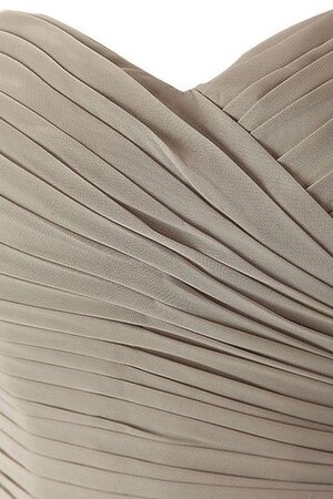 Robe demoiselle d'honneur plissé chic avec zip manche nulle en chiffon - Photo 4
