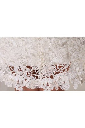 Abito Homecoming Corto con Applique A-Line con Mezze Maniche - Foto 8