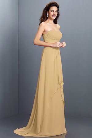 Vestido de Dama de Honor de Corte princesa de Corte-A de Cola Barriba de Cremallera - Foto 12