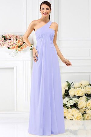 Prinzessin Ein Schulterfreies A-Line Bodenlanges Brautjungfernkleid mit Reißverschluss - Bild 17