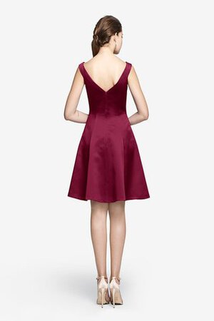 Vestido de Dama de Honor de Corte-A de Sin mangas de Escote en V de Corto con Bolsillos - Foto 16