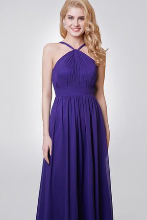 Robe demoiselle d'honneur plissage ceinture avec chiffon fermeutre eclair ruché - Photo 5