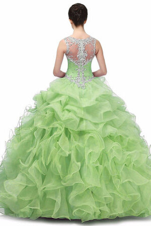 Vestido de Quinceañeras de Linda de Volante de Recatado de Hasta el suelo - Foto 3