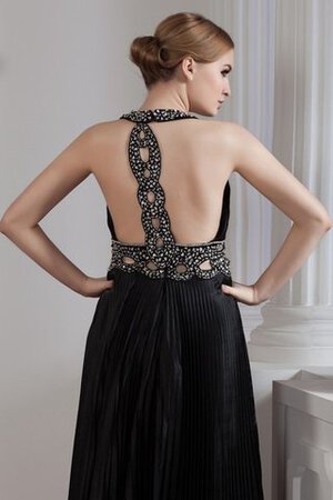 Schlüsselloch Rücken A-Line langes Abendkleid mit Perlen - Bild 10