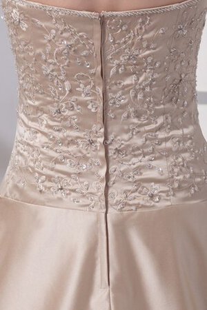 Vestido de Noche de Corte-A de Sin mangas de Abalorio de Flores de Drapeado - Foto 6