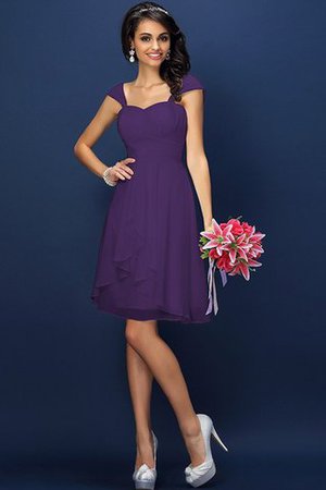 Abito da Damigella in Chiffon con Piega Conotta A-Line Principessa - Foto 14