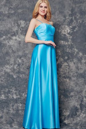 Robe demoiselle d'honneur moderne plissé fermeutre eclair a-ligne ruché - Photo 3