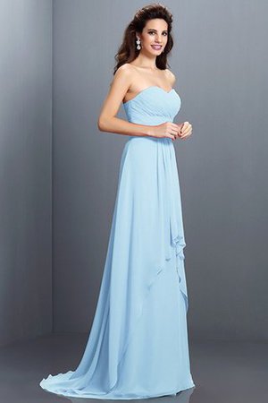 Vestido de Dama de Honor de Corte princesa de Corte-A de Cola Barriba de Cremallera - Foto 18