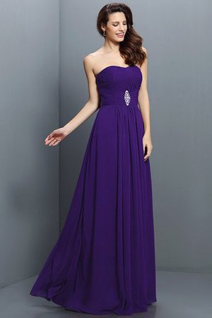Chiffon Prinzessin Empire Taille A Linie Reißverschluss Brautjungfernkleid - Bild 24