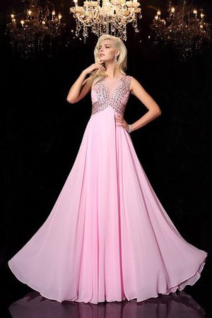 Robe de soirée sexy naturel avec perle manche nulle de princesse - Photo 5