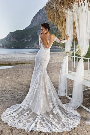 Robe de mariée impressioé col en forme de cœur avec bouton d'epaule ecrite a plage - Photo 2