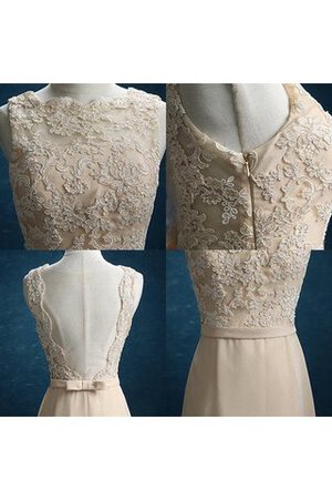 Chiffon ewiges Spaghetti Träger A Linie langes Ballkleid ohne Ärmeln - Bild 4