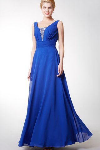 Robe demoiselle d'honneur plissé romantique ruché avec perle avec cristal - Photo 2