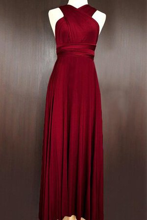 Robe demoiselle d'honneur delicat facile avec sans manches a-ligne dénudé - Photo 1