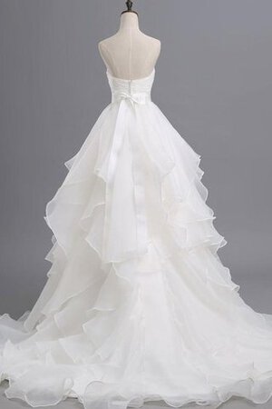 Abito da Sposa Senza Maniche radiosa Coda A Strascico Cappella Conotta mini Fuori dalla spalla - Foto 4