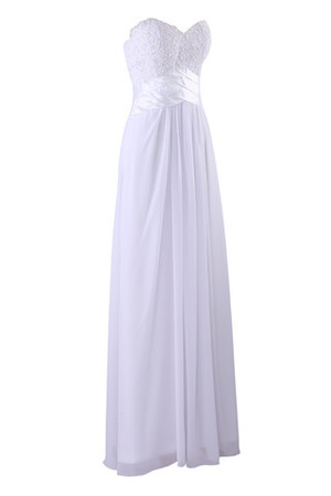 Robe de mariée formelle facile avec sans manches avec chiffon couverture de moitie - Photo 3