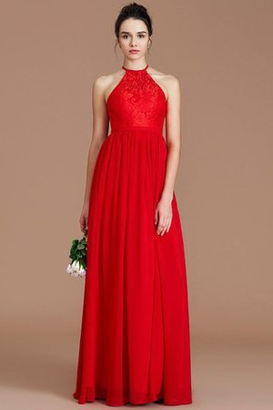 Prinzessin Normale Taille Reißverschluss Neckholder Chiffon Brautjungfernkleid - Bild 2
