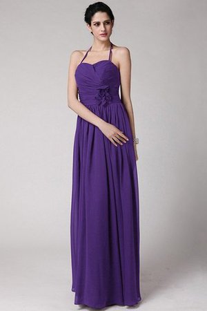 Robe demoiselle d'honneur longue avec sans manches maillot avec chiffon de dos nu - Photo 24