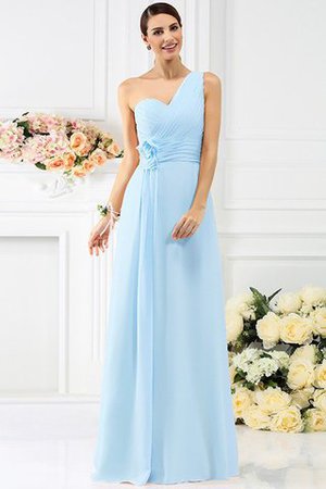 Robe demoiselle d'honneur longue plissé manche nulle avec fronce en chiffon - Photo 18