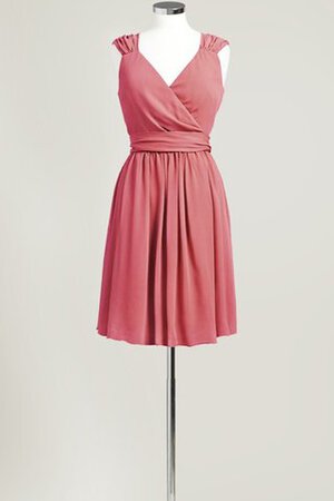 Vestido de Dama de Honor de Corte-A de Corto de Sin mangas de Escote en V - Foto 6