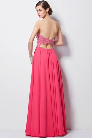 Robe de bal longue longueru au niveau de sol ligne a de princesse en chiffon - Photo 2