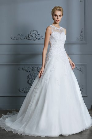 Robe de mariée de mode de bal de traîne moyenne belle exclusif formelle - Photo 1