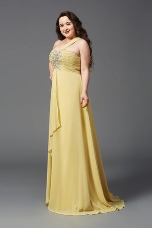 Prinzessin Empire Taille Sweep train Chiffon Ballkleid mit Reißverschluss - Bild 4