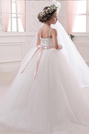 Robe de cortège enfant avec fleurs cordon en tulle avec ruban de mode de bal - Photo 2