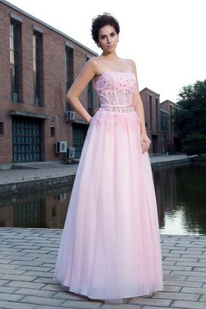 Spaghetti Träger Reißverschluss Ärmelloses Formelles Anständiges Ballkleid - Bild 1
