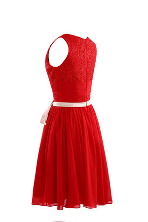 Robe demoiselle d'honneur exceptionnel solennel formelle romantique col en bateau - Photo 8