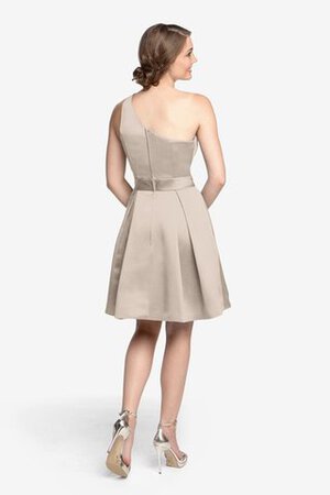 Plissiertes Ein Schulter mini Brautjungfernkleid - Bild 25