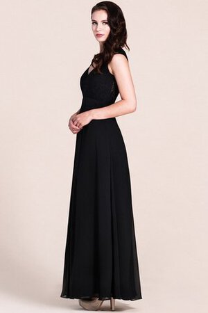 Robe demoiselle d'honneur plissé luxueux fermeutre eclair v encolure - Photo 3