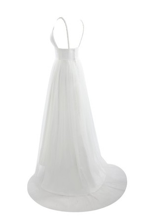 Robe de mariée vintage simple officiel couche multipliere textile en tulle - Photo 8