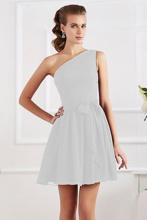 A Linie Prinzessin Ärmelloses Brautjungfernkleid mit Drapierung mit Rücken Schnürung - Bild 18