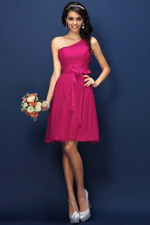 Robe demoiselle d'honneur naturel avec zip avec nœud à boucle ligne a de princesse - Photo 11