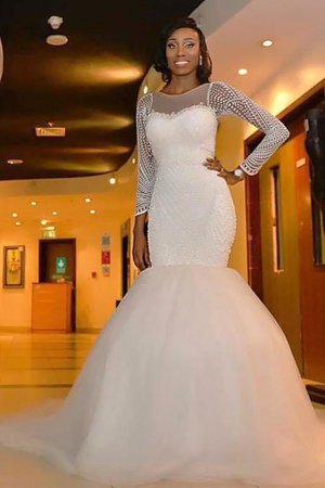 Abito da sposa lungo largo cerniera brillante stravagante a sala - Foto 2