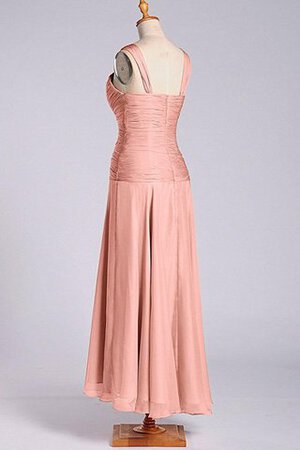Vestido de Dama de Honor de Corte-A en Gasa de Plisado de Hasta el Tobillo - Foto 2