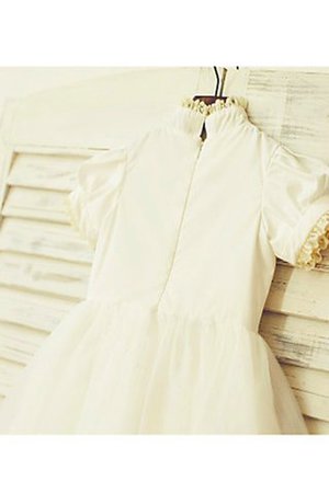 Robe de cortège enfant naturel de princesse avec zip a-ligne textile en tulle - Photo 5