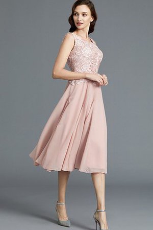 Abito mamma Sposa A-Line Sotto Ginocchio Naturale in Chiffon Principessa - Foto 5