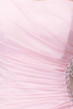 Vorne geschlitztes Sweep Zug Schlüsselloch Rücken Abendkleid mit einem Schulter - Bild 3