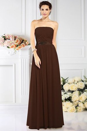 Vestido de Dama de Honor de Corte princesa de Largo de Imperio Cintura - Foto 7