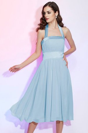 Robe demoiselle d'honneur plissé simple de princesse au drapée avec chiffon - Photo 18