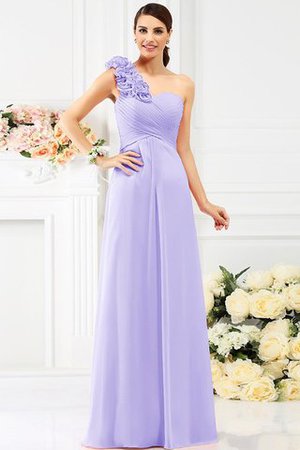 A-Linie Empire Taille Ein Schulterfreies Bodenlanges Brautjungfernkleid mit Reißverschluss - Bild 17