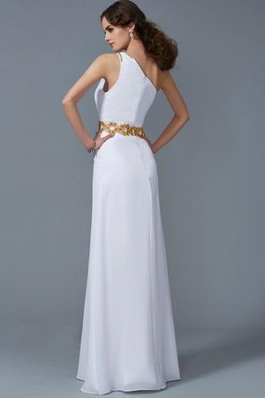 Robe de soirée longue avec sans manches avec zip d'épaule asymétrique gaine - Photo 2