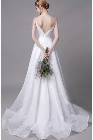 Abito da sposa senza maniche naturale originale vendita calda spazzola treno a chiesa - Foto 2