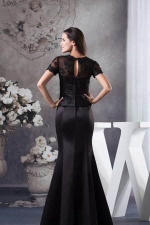 Meerjungfrau Stil Abendkleid mit V-Ausschnitt mit Applikation - Bild 7