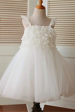 Abito da Cerimonia Bambini A-Line in Organza Senza Maniche Conotta Principessa - Foto 1