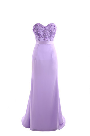 Vestido de Dama de Honor de Corte Recto de Corte princesa de Cristal de Columpio - Foto 1